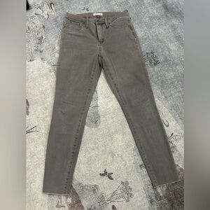 Madewell gray super high rise skinny - size 29
